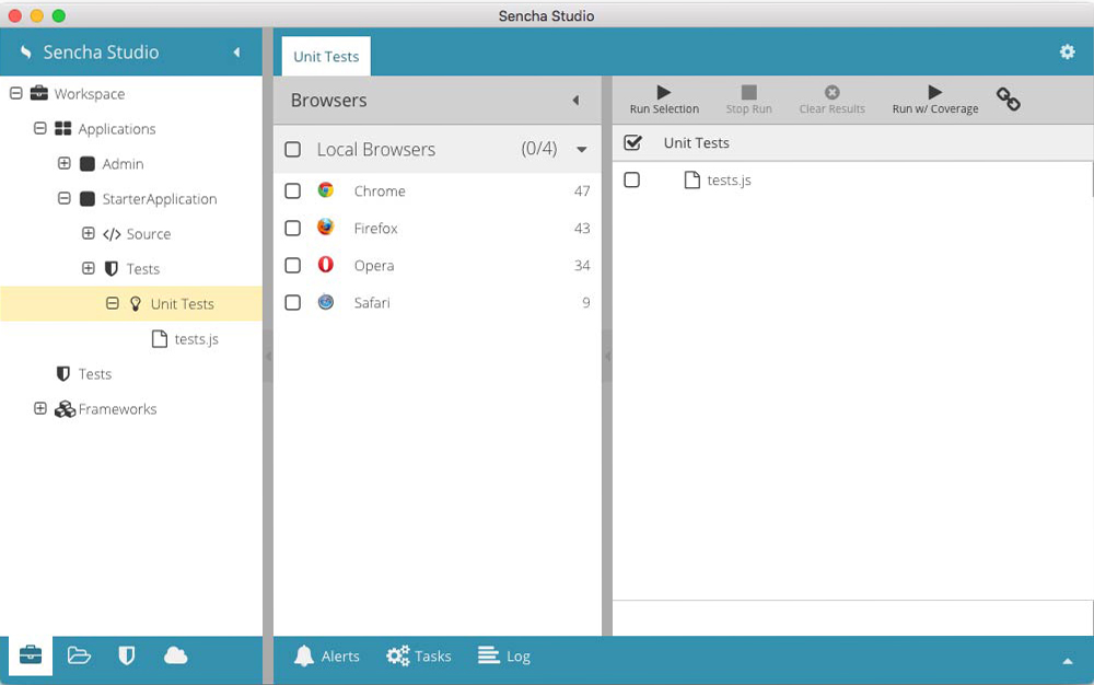 Sencha Studio Test Runner